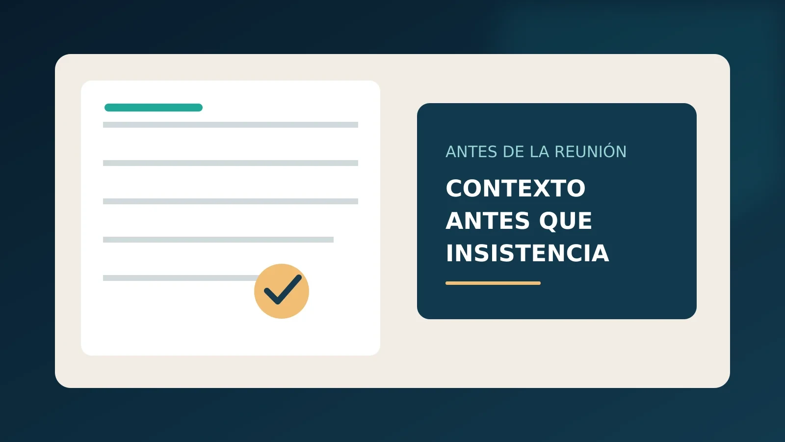 Antes de aceptar una reunión, un líder necesita contexto, no insistencia